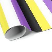 Nonbinary Pride-vlag Verticaal Cadeaupapier (Rol Hoek)