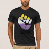 Nonbinary Resistance Fist T-shirt (Voorkant)