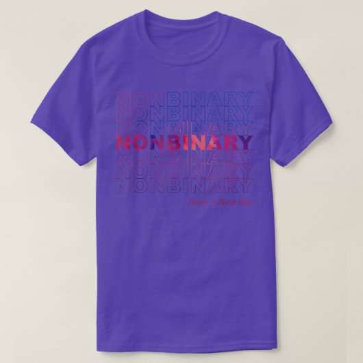 Nonbinary T-shirt LGBT Transgender Trans Pride T-S (Design voorkant)