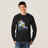 Nonbinary Unicorn Mama T-shirt (Voorkant volledig)