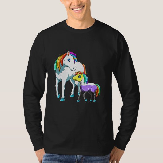 Nonbinary Unicorn Mama T-shirt (Voorkant)