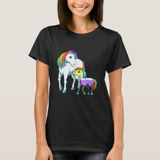 Nonbinary Unicorn Mama T-shirt (Voorkant)