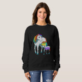 Nonbinary Unicorn Mama Trui (Voorkant volledig)