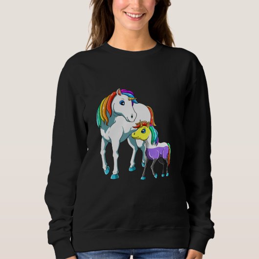 Nonbinary Unicorn Mama Trui (Voorkant)