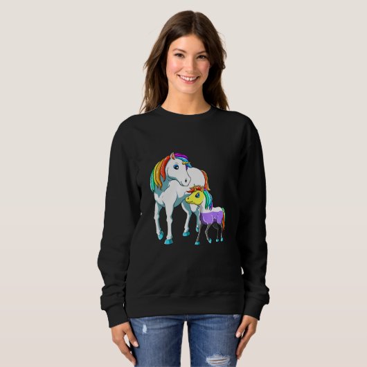 Nonbinary Unicorn Mama Trui (Voorkant volledig)