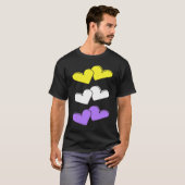 Nonbinary Valentine's Day Love LGBTQ LGBT NB Enby T-shirt (Voorkant volledig)