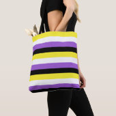 Nonbinary Vlag LGBT Boodschappentas Tote Bag (Dichtbij)