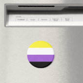 Nonbinary Vlag LGBT Magneet (Insitu (Vaatwasser))