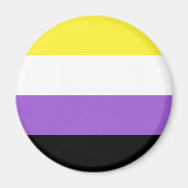 Nonbinary Vlag LGBT Magneet (Voorkant)