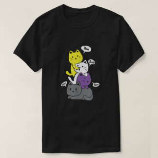 Nonbinary zij hun onderhand bevestigen non Binary T-shirt