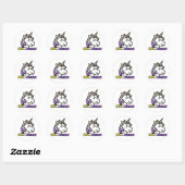 Nonbinicorn Ronde Sticker (Vel)