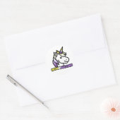 Nonbinicorn Ronde Sticker (Envelop)