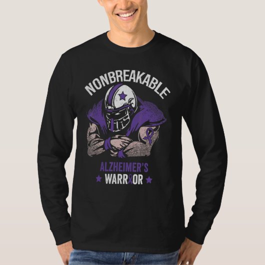 Nonbreakable Alzheimers Awareness Supporter Ribbon T-shirt (Voorkant)
