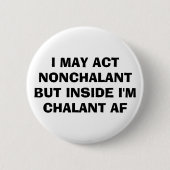 Nonchalant | Chalant AF Ronde Button 5,7 Cm (Voorkant)
