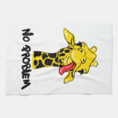 Nonchalant Giraffe: Geen PROBLEEM Attitude Theedoek (Horizontaal)