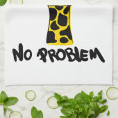 Nonchalante Giraffe: Geen PROBleem Attitude Theedoek (Gevouwen)