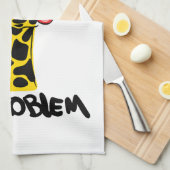Nonchalante Giraffe: Geen PROBleem Attitude Theedoek (Quarter Fold)