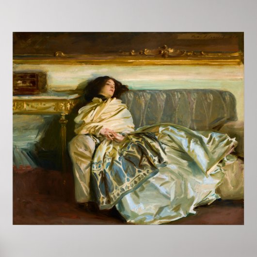 Nonchaloir. Repose, 1911 door John Singer Sargent Poster (Voorkant)