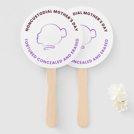 Noncustodial Mothers Biggest Fans Handwaaier (Voorkant en achterkant)