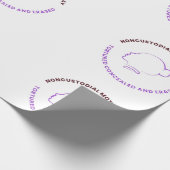 Noncustodial Mother's Day Wrapping Paper Cadeaupapier (Hoek)