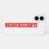 Nondescript Stamp iPhone 16 Hoesje (Achterkant horizontaal)