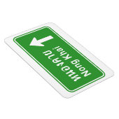 Nong Khai Ahead ⚠ Thai Highway Traffic Sign ⚠ Magneet (Rechterzijde)