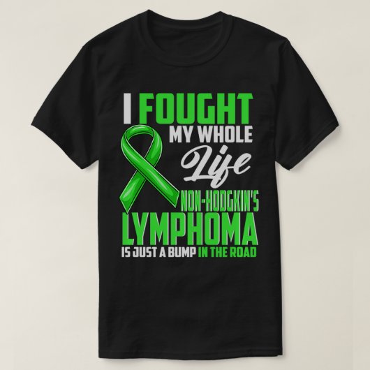 NonHodgkin's Lymphoma Awareness Lymphoma Related N T-shirt (Design voorkant)