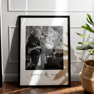 Noni en ik gepersonaliseerde Afbeelding cadeau voo Poster