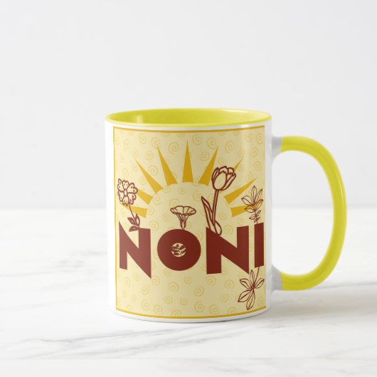 Noni Sunburst Gele Italiaanse Oma Mok Beker (Rechts)