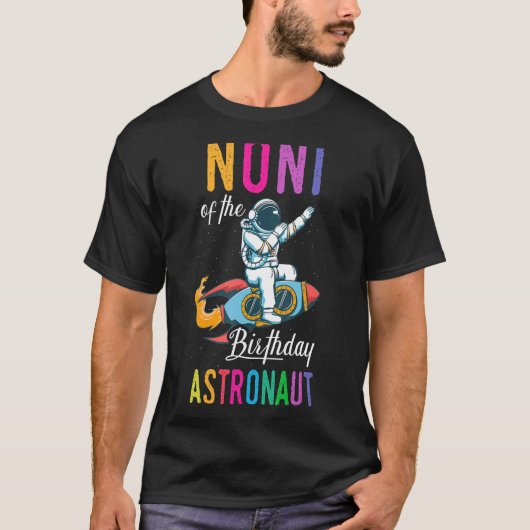 noni van de bday astronaut astronaut a.b.v. t-shirt (Voorkant)