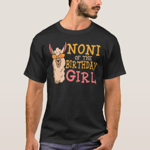 Noni van het verjaardagsmeisje Lama Bday Party Cel T-shirt