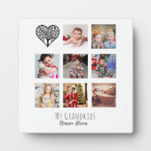 NONNA 8 x foto-collage familiestamboom kleinkinder Fotoplaat (Voorkant)