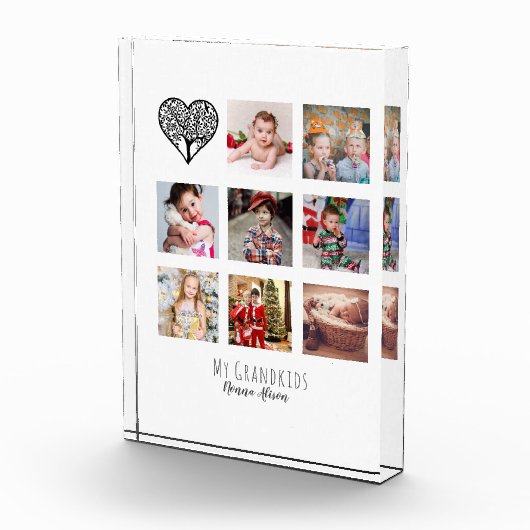NONNA 8 x foto-collage kleinkinderen stamboom Fotoblokken (Rechts)