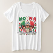 Nonna als een gewone Grootmoeder alleen Cooler Grote Maat T-shirt (Design voorkant)