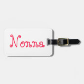 "Nonna" Bagagelabel (Voorkant horizontaal)