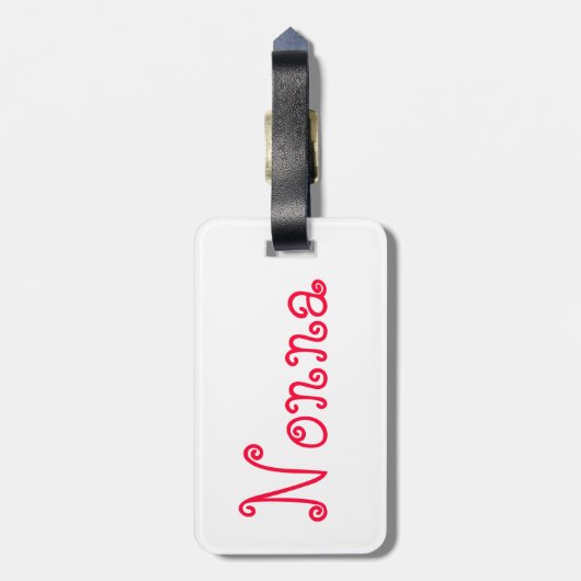 "Nonna" Bagagelabel (Achterkant verticaal)