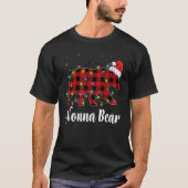 Nonna Bear Buffalo Red Plaid Matching Family Chris T-shirt (Voorkant)