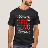 Nonna Beer Kerst Pyjama Rood Plaid Buffel Fam T-shirt (Voorkant)