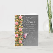 Nonna Birthday Wenskaart Kaart (Voorkant)