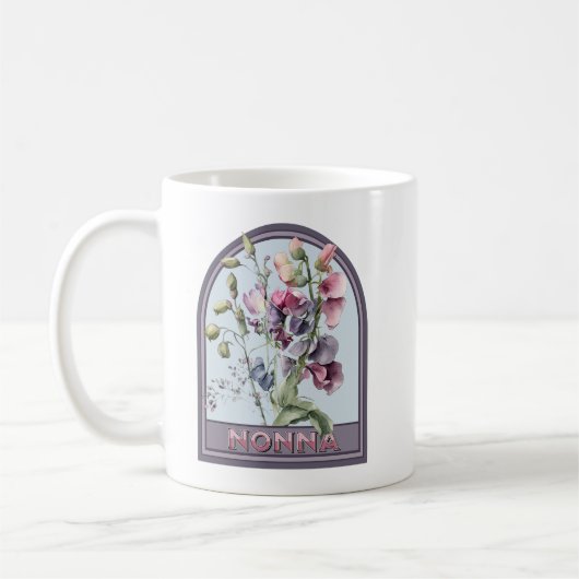 Nonna Bloemen Grootmoeder Koffiemok (Links)