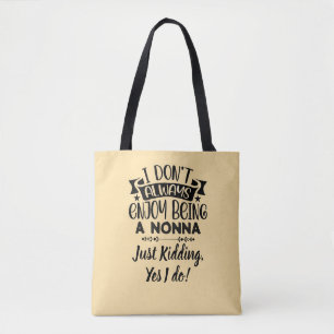 Nonna Cadeau! Kunstzinnige humor voor oma Tote Bag