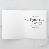 Nonna Calligrafie 3 Fijne verjaardag Kaart (Binnen)