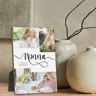 Nonna Calligrafie 4 Fototablet Plaque Fotoplaat