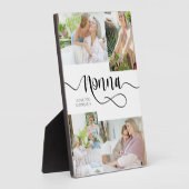 Nonna Calligrafie 4 Fototablet Plaque Fotoplaat (Zijkant)