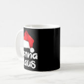 Nonna Claus Christmas Family Matching Santa Hat Pa Koffiemok (Voorkant links)