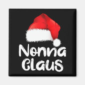 Nonna Claus Christmas Family Matching Santa Hat Pa Magneet (Voorkant)
