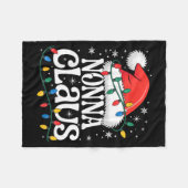 Nonna Claus Funny Xmas Christmas Grandma Holiday S Fleece Deken (Voorkant (Horizontaal))