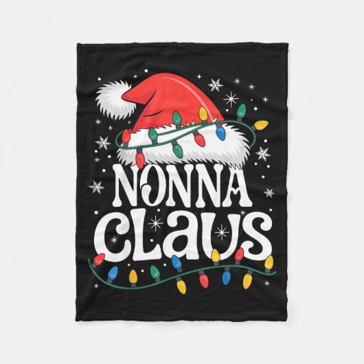 Nonna Claus Funny Xmas Christmas Grandma Holiday S Fleece Deken (Voorkant)