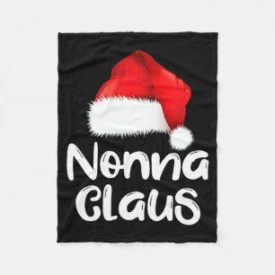 Nonna Claus Kerstmis Familie Matching Santa Hoed P Fleece Deken