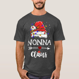 Nonna Claus Kerstmis Light Pajama Family Matching T-shirt